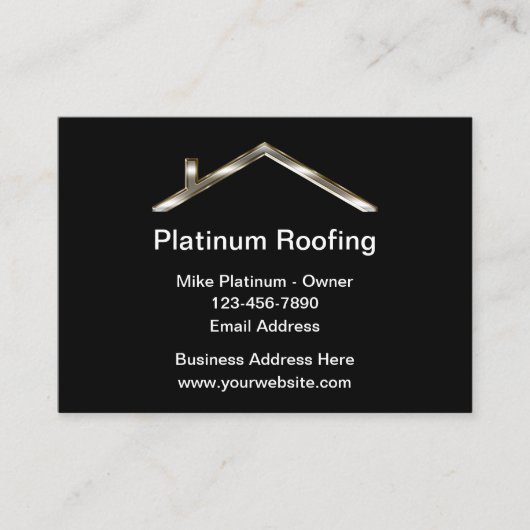Klassische Dachdecker-Visitenkarten Visitenkarte (Vorderseite)