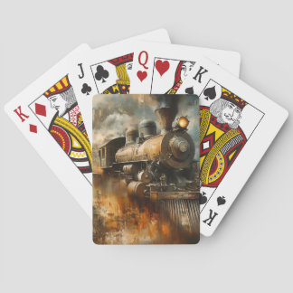 Klassische Dampflokomotive-Spielkarten Spielkarten