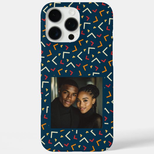 Klassische Dankeschön-Geschenke Memphis-Muster  Case-Mate iPhone Hülle (Rückseite)