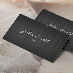 Klassische Dark Wood Coach Business Card Visitenkarte