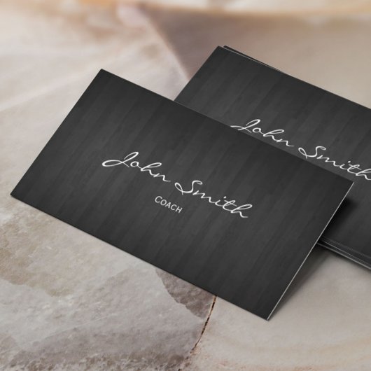 Klassische Dark Wood Coach Business Card Visitenkarte