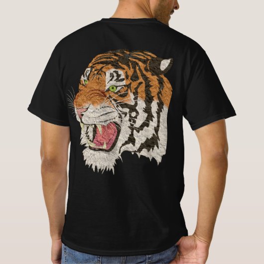 Klassische Darstellung des Wildlife tiger T-Shirt (Rückseite)