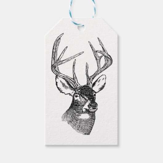 KLASSISCHE DEER-DESIGN GESCHENKANHÄNGER (Vorderseite)