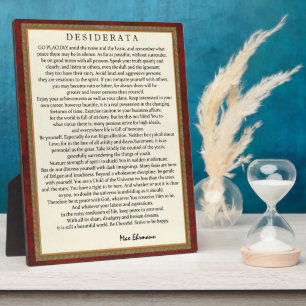 Klassische Desiderata Fotoplatte