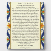 Klassische Desiderata mit Geblüht Fotoplatte (Vorderseite)