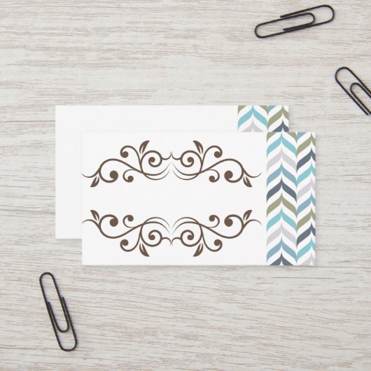 Klassische Design-Visitenkarten Visitenkarte (Vorderseite/Rückseite Beispiel)