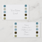 KLASSISCHE DESIGNER-GESCHÄFTSKARTEN VISITENKARTE (Vorne/Hinten)