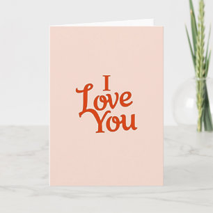 Klassische Designkarte 'Ich liebe dich' Karte