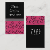 Klassische Designs Visitenkarte (Vorne/Hinten)