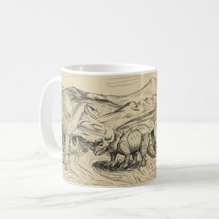 Klassische Dinosaurier Kaffeetasse