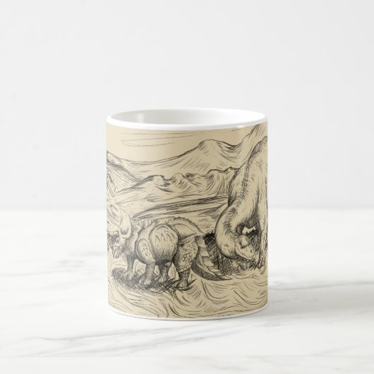 Klassische Dinosaurier Kaffeetasse (Mittel)