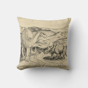 Klassische Dinosaurier Kissen
