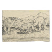 Klassische Dinosaurier Kissenbezug (Vorderseite-Rechts)