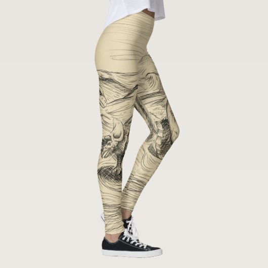 Klassische Dinosaurier Leggings (Rechts)