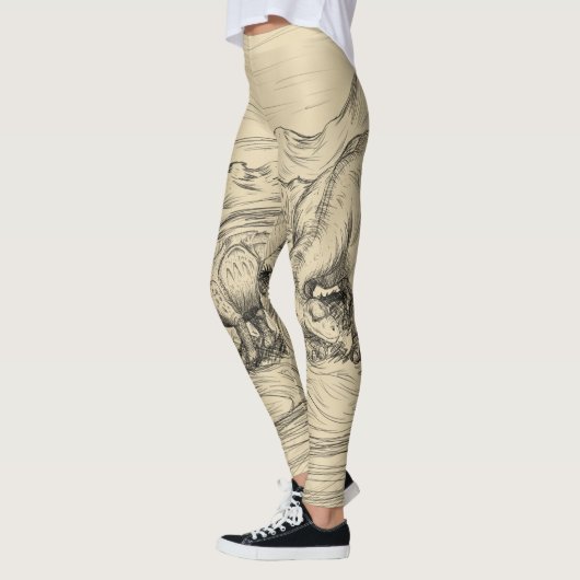 Klassische Dinosaurier Leggings (Links)