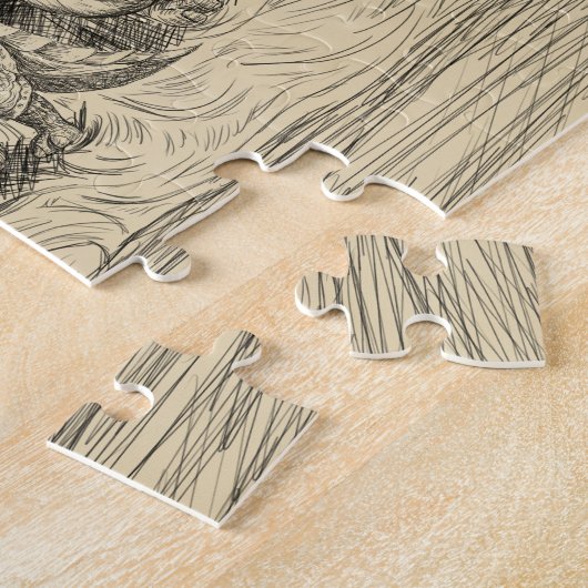 Klassische Dinosaurier Puzzle (Seite)