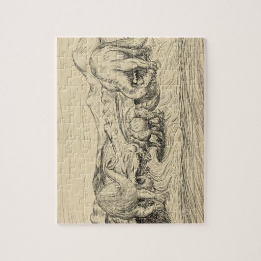 Klassische Dinosaurier Puzzle (Vertikal)