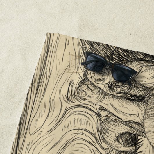 Klassische Dinosaurier Strandtuch (Beispiel)