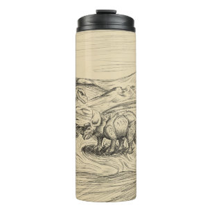 Klassische Dinosaurier Thermosbecher