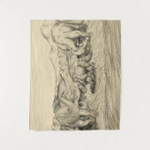 Klassische Dinosaurier Wandteppich (Vorderseite)