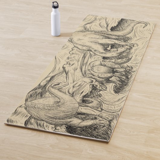 Klassische Dinosaurier Yogamatte (Beispiel)