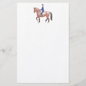 Klassische Dressurpferde Briefpapier (Vorderseite)