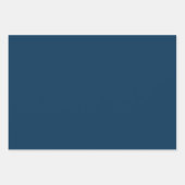 Klassische dunkle, blaue Wrapping Paper Sheets Geschenkpapier Set (Vorderseite)