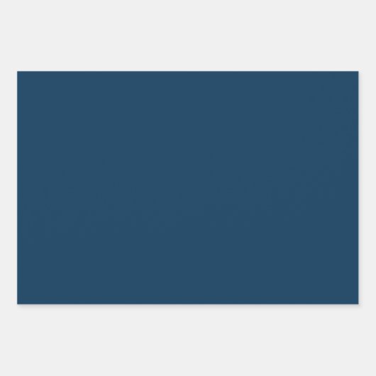 Klassische dunkle, blaue Wrapping Paper Sheets Geschenkpapier Set (Vorderseite)