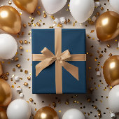 Klassische dunkle, blaue Wrapping Paper Sheets Geschenkpapier Set