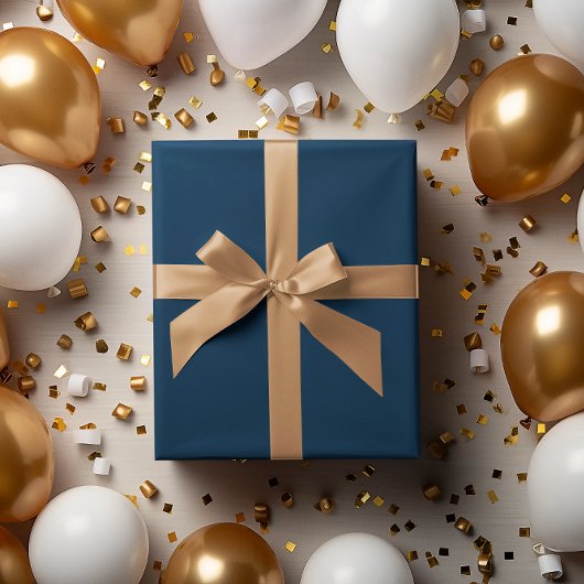 Klassische dunkle, blaue Wrapping Paper Sheets Geschenkpapier Set