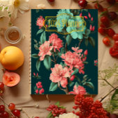 Klassische dunkle Botanicals und blaue und rosa Fl Planer