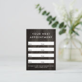 Klassische dunkle Holzkörner hinzufügen Logo-Busin Terminkarte (Stehend Vorderseite)