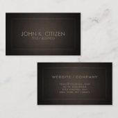 Klassische dünne Grenzbrown-Visitenkarte Visitenkarte (Vorne/Hinten)