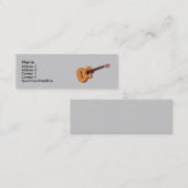 klassische dünne Visitenkarte der Gitarre einfach (Vorne/Hinten)