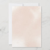 Klassische Dusty Pink Rose Blumenbestätigung Einladung (Rückseite)