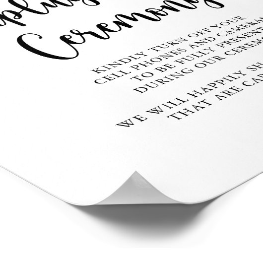 Klassische Dusty Pink Rose Blumenzeremonie ohne St Poster (Ecke)