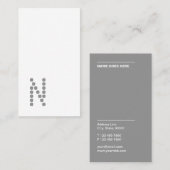 Klassische einfache berufliche vertikale visitenkarte (Vorne/Hinten)