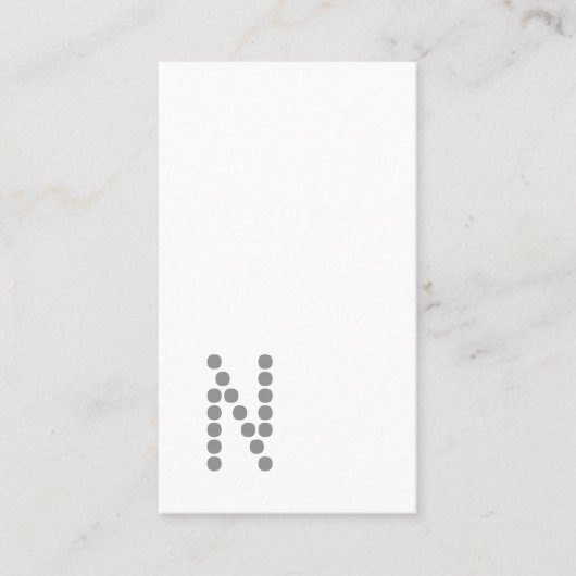 Klassische einfache berufliche vertikale visitenkarte (Vorderseite)