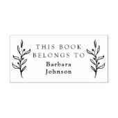 Klassische einfache Blätter Die Bibliothek des Ind Gummistempel (Prägung)