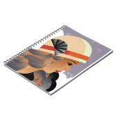 Klassische einfache Linien der Art Deco-Ära Notizblock (Linke Seite)