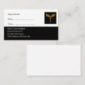 Klassische einfache medizinische Terminkarten Terminkarte (Vorne/Hinten)