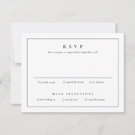 Klassische, einfache Sauberkeit Elegante Hochzeit Einladung