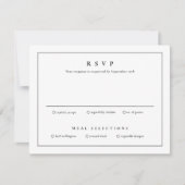 Klassische, einfache Sauberkeit Elegante Hochzeit Einladung (Vorderseite)