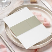 Klassische Einfache Seite Grüne Monografie Einladungsbanderole