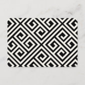 Klassische einfache Skripte Moderne schicke Hochze Begleitkarte (Rückseite)