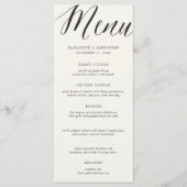 Klassische einfache Skriptgeometrische griechische Menükarte (Vorderseite)