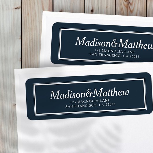 Klassische einfache Typografie-Hochzeitstil-Rückse