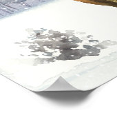 Klassische, einfache Weihnachtswasserrinder Poster (Ecke)