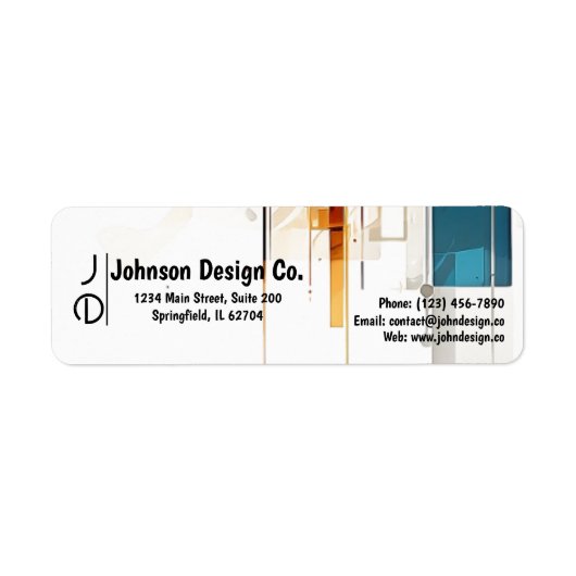 Klassische Einfachheit: Rücksendeadresse (Vorne)