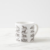 Klassische Einhorn Antike Mythische Magische Kreat Espressotasse (Vorderseite Rechts)